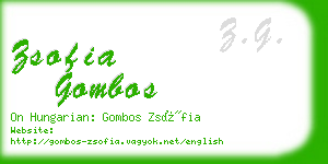 zsofia gombos business card